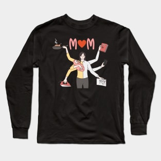 happy mothers day SuperMom Long Sleeve T-Shirt